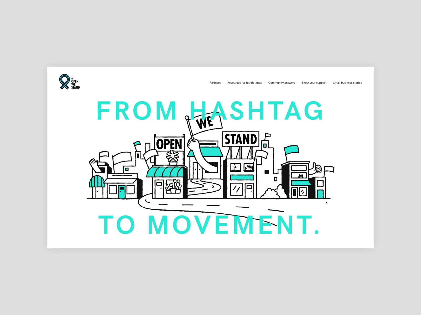 Open We Stand Origin Story by Adam Sandoval for GoDaddy on Dribbble