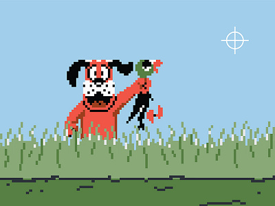 Quack Quack Bang Bang 8 bit duck hunt illustration mm brand agency nes tbt