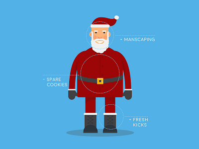 Santa Rebrand branding christmas graphic design holidays illustration mm brand agency rebrand santa st. nick