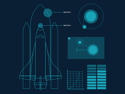 Space mumbo-jumbo art illustration nasa science space spaceship vector