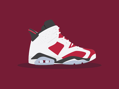 Air Jordan 6 air jordan art basketball illustration jordans jumpman nike retro shoes sneakers vector