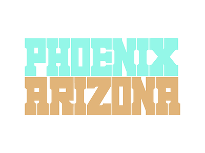 My city arizona block design font graphic design phoenix slab serif typography wordmark