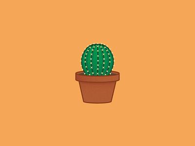 Prickly Potted Plant arizona cactus desert growing illustration plant pot potted prickly