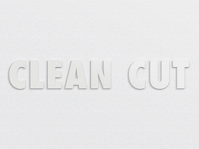 Paper Cut clean futura paper photoshop typography white