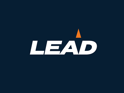 Lead Between The Lines branding compass lead logo negative space rebound wordmark