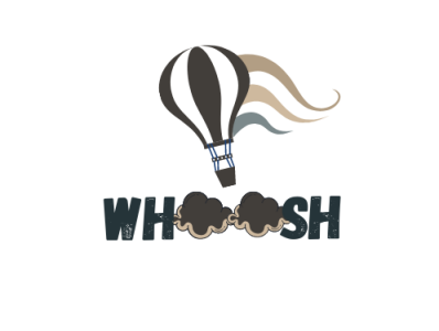 Whoosh hot air balloon logo