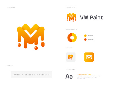 VM paint Logo Design branding