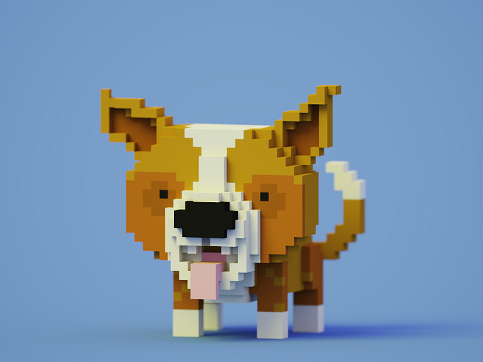 Voxel T-Rex walk by Aron Egal on Dribbble