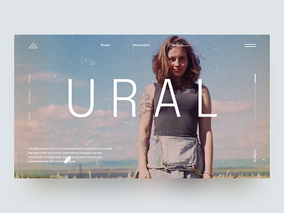 URAL - Website UI brand clothes design fashion flumberg future landing page ui ux web website