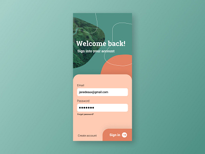 Sign up page collage colourful signup signup page ui visual design
