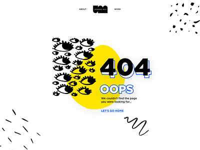 404 page 404 404 error 404 page bold colourful daily ui doodle dynamic playful