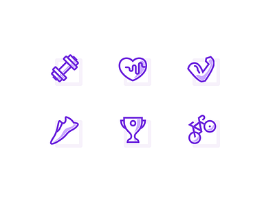 Ultraviolet Icon For Sport