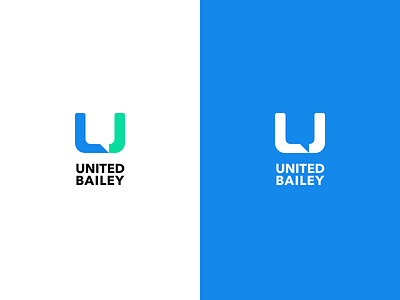 United Bailey blue communication green logo message sign talk u