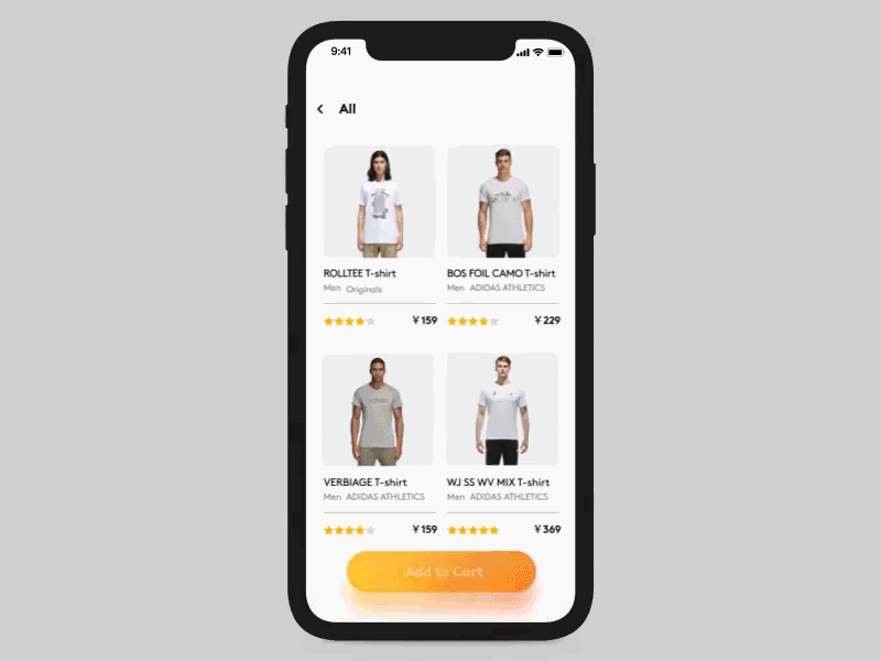 AppMotion app color motion organ shoe t shirt ui