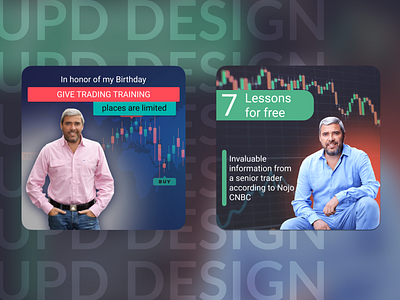 Trading education banner design branding design graphic design social media design