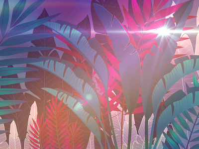 Tropical Mood colors design graphic design illustration leaves tropical ux vector