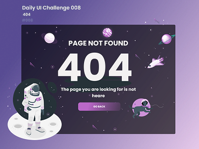 Daily UI Challenge 008 | Page not found 404 008 404 astronaut cosmo dailyui dailyui008 dailyuichallenge design dog error galaxy graphic design not found space ui vector