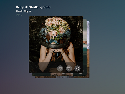 Daily UI Challenge 010 010 dailyui dailyuichallenge design dislike graphic design love photos share ui