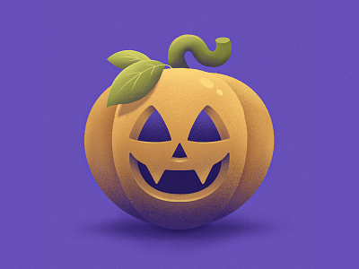 Jack Illustration halloween illustration ipad pro jack o lantern procreate pumpkin spooky texture time lapse