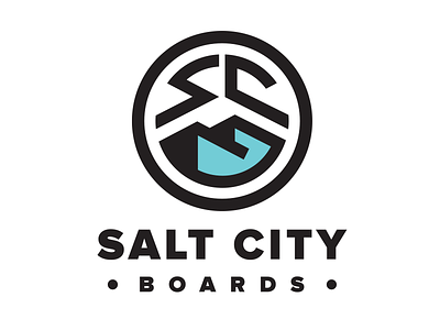 Salt City Boards logo logo design longboarding