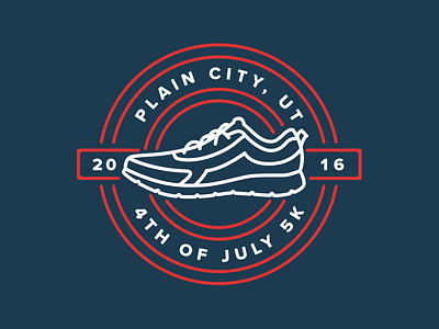 PC 4th of July 5K - Option 2 5k mono weight plain city running shoe