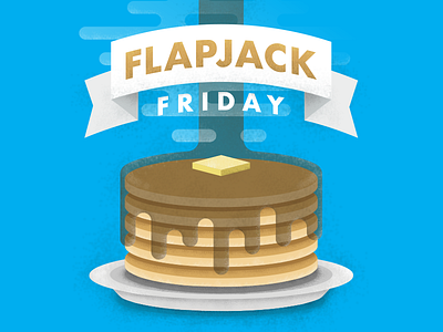 Flapjack Friday breakfast flapjack food illustration pancakes syrup