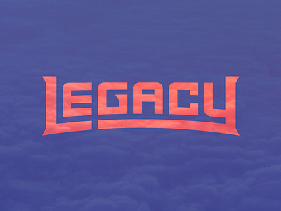 Legacy legacy logo typography word mark