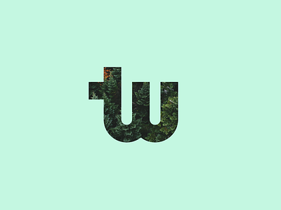 TW Monogram - Nature clean logo mark monogram simple tw