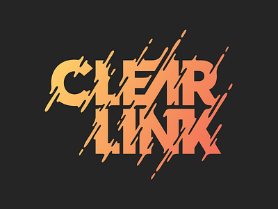 CLEARLINK - Tee gradient illustration screenprint t t shirt tee