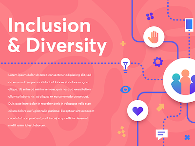 Inclusion and Diversity diversity illustration inclusion landing page