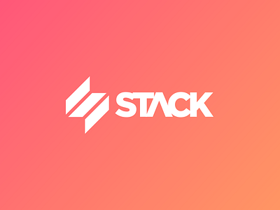 Stack Logo gradient logo s stack typography