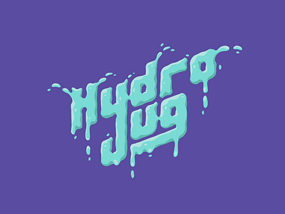Hydro Jug Graphic fitness hydrate hydration illustration water