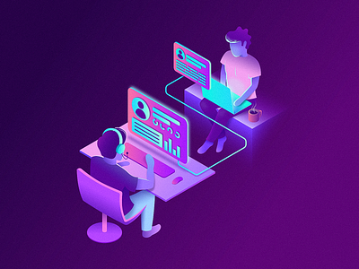 Isometric Sales Diagram