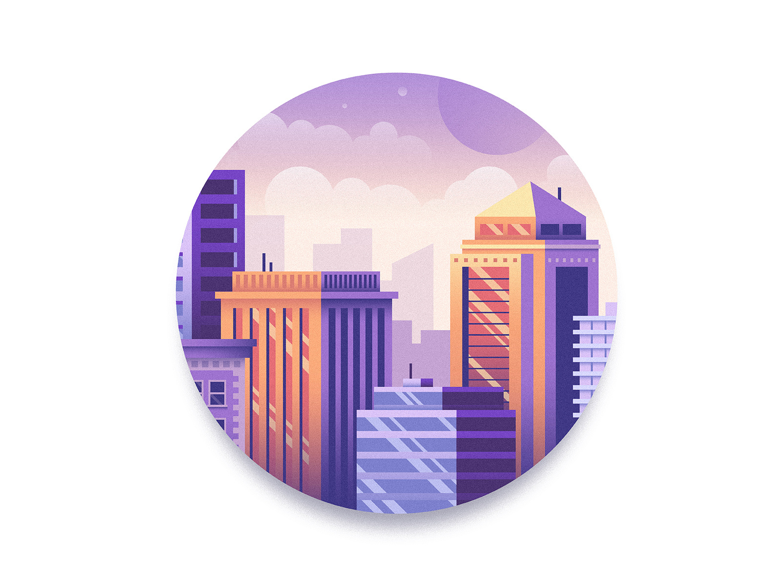 City Sunset Alternate by Tanner Wayment on Dribbble