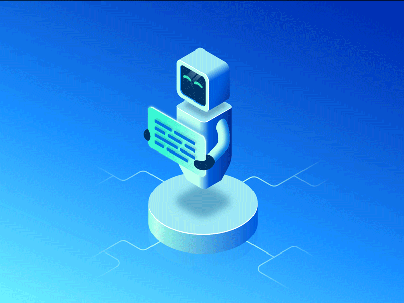 Isometric Bot animation bot illustration isometric robot tech technology