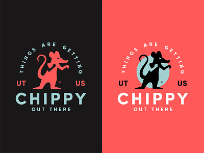 Things Are Getting Chippy boxing brand branding chippy fight fighter fighting illustration logo mouse rat sports