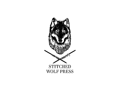 SWP Logo illustration knitting logo wolf