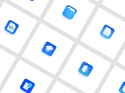 SCANNER ICON app blue branding color design icon icons logo logos sanner scan scanning ui
