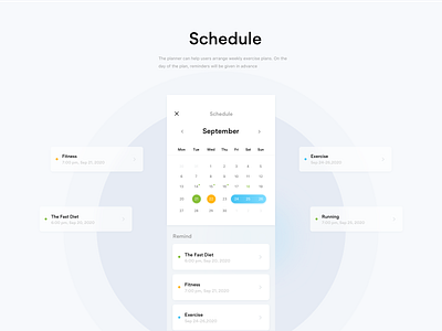 Schedule - APP UI