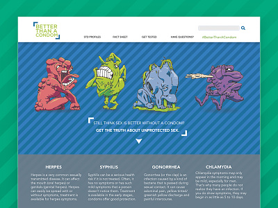 Better Than A Condom: Website bowllick colorful debbie sajnani flat layout miad std students teen web website