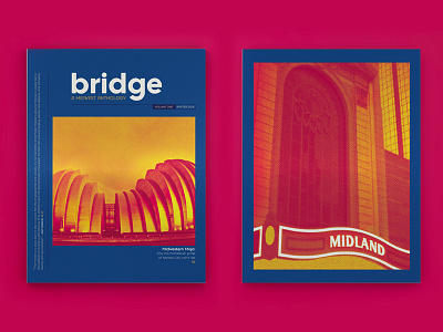 MIAD Bridge: A Midwest Anthology branding cover editorial identity kansas layout literary magazine miad midwest photography print