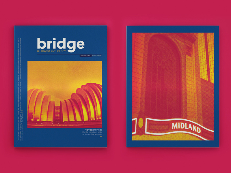 MIAD Bridge: A Midwest Anthology miad photography literary identity branding layout cover kansas midwest editorial magazine print