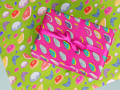 Donut wrapping paper