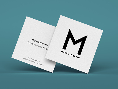 MadeByMartin Business card branding business card design freelance graphic design logo madebymartin typography