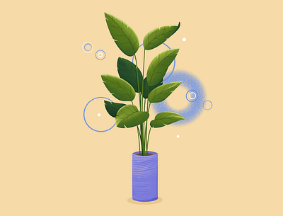 Plant in the pot flower green illustration plants