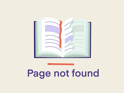 404 page not found 404error book error illustration page