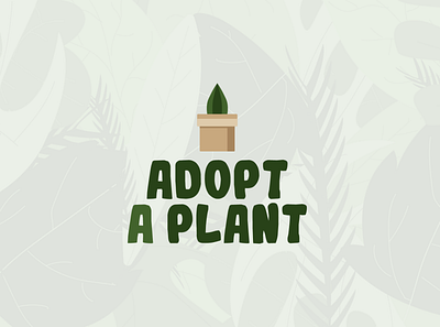 Adopt a Plant Logo branding design graphic design illustration logo vector