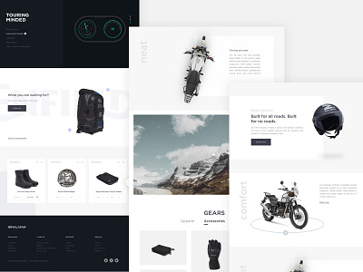 Royal Enfield Himalayan bike clean dashboard design helmet himalayan interaction neat royal enfield ui ux website