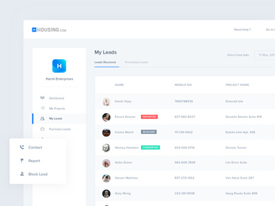 Search Designs on Dribbble