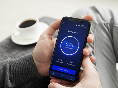 Battery charge Status app charge design electric interation iphonex map mobile navigation ui ux